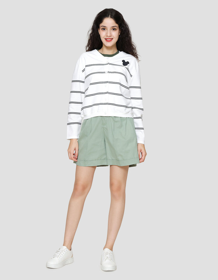 Disney Garis Mickey Cardigan Wanita