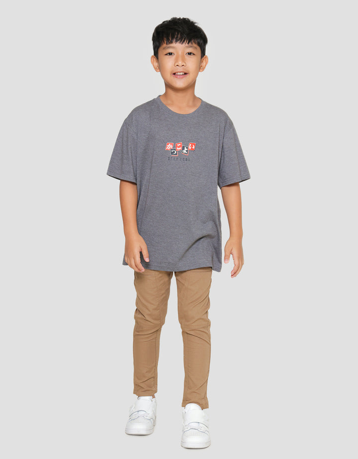Nevada Anime Print Kaos Anak Laki-laki