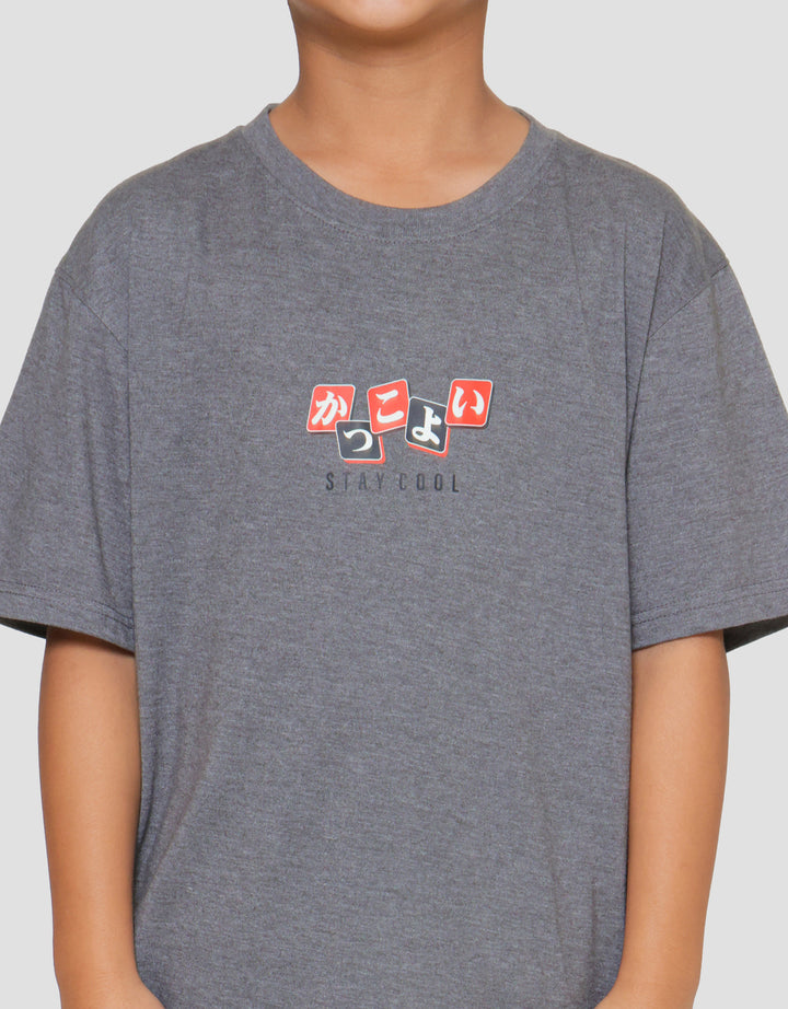 Nevada Anime Print Kaos Anak Laki-laki