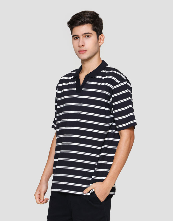 Nevada Jersey Stripe Kaos Polo Pria