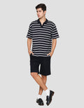 Nevada Jersey Stripe Kaos Polo Pria