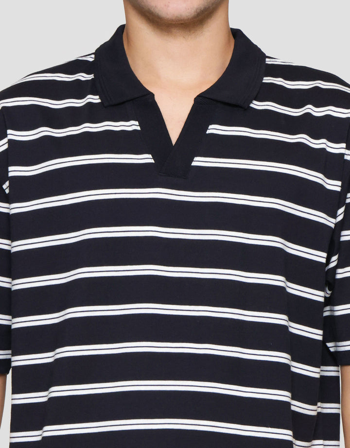 Nevada Jersey Stripe Kaos Polo Pria