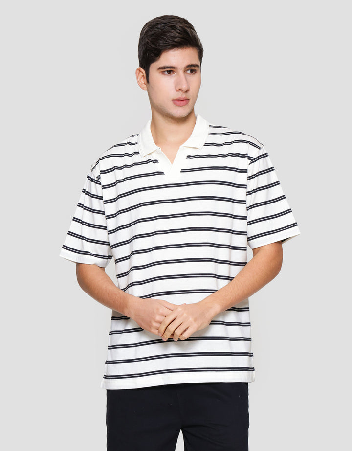 Nevada Jersey Stripe Kaos Polo Pria