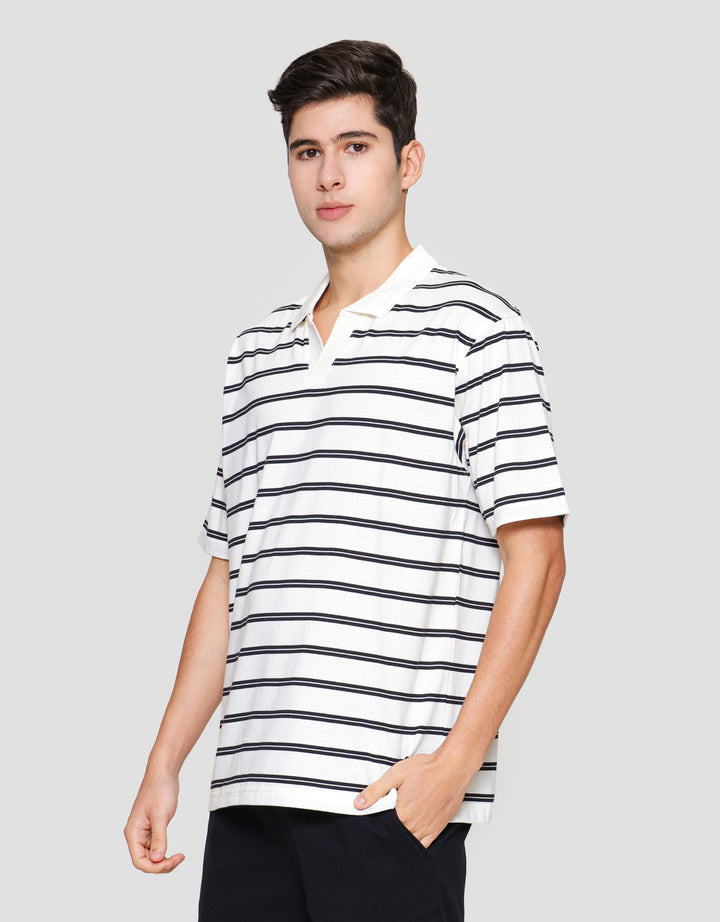 Nevada Jersey Stripe Kaos Polo Pria