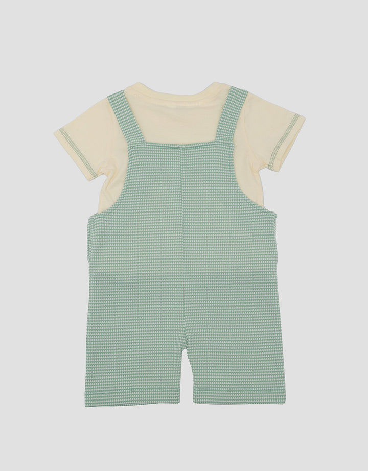 Little M Overall Corak Tawon Bear Jumpusit Bayi