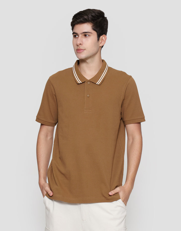 SUKO SOLID KNIT POLO PRIA