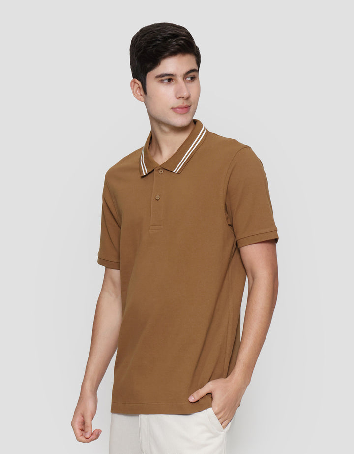 SUKO SOLID KNIT POLO PRIA