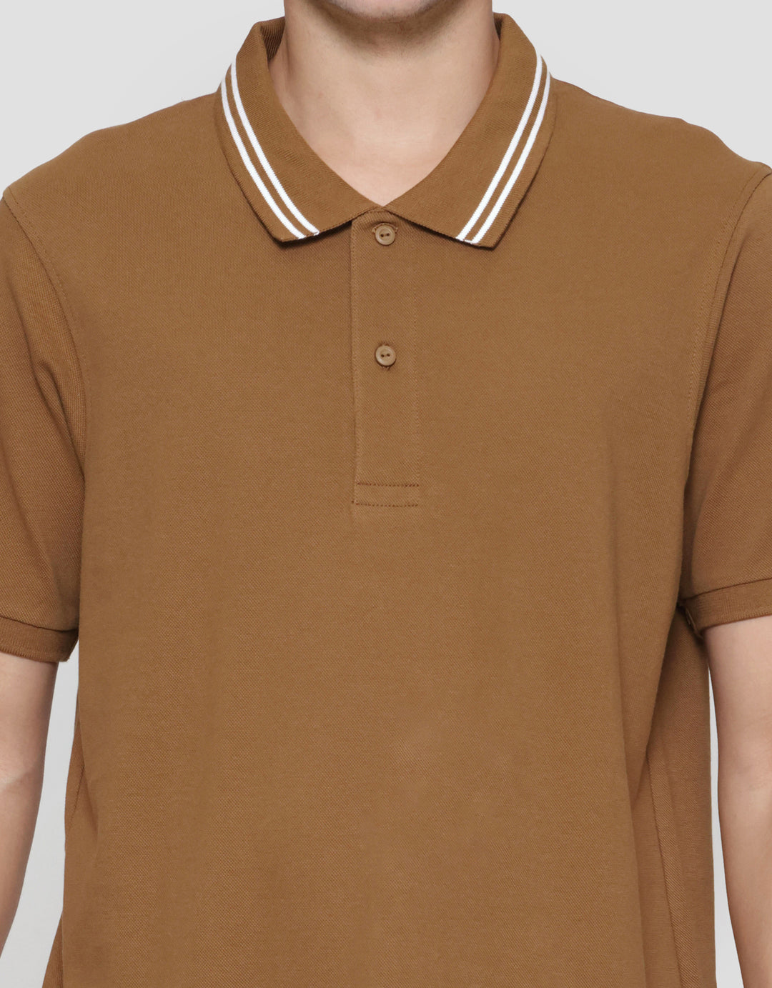 Suko Solid Knit Kaos Polo Pria