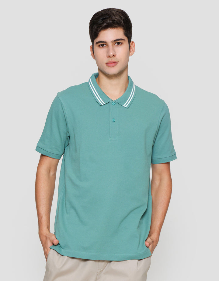 Suko Solid Knit Kaos Polo Pria