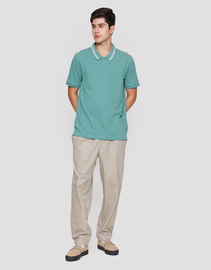 Suko Solid Knit Kaos Polo Pria