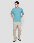 SUKO QUICK DRY KERAH BULAT LENGAN PENDEK KAOS OVERSIZE PRIA