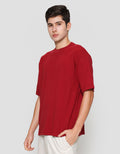 SUKO QUICK DRY KERAH BULAT LENGAN PENDEK KAOS OVERSIZE PRIA