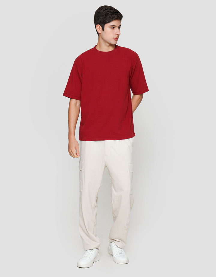 SUKO QUICK DRY KERAH BULAT LENGAN PENDEK KAOS OVERSIZE PRIA