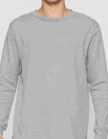 Suko Round Neck Soft Touch Round Collar Men's Long Sleeve T-Shirt