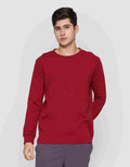 Suko Round Neck Soft Touch Round Collar Men's Long Sleeve T-Shirt