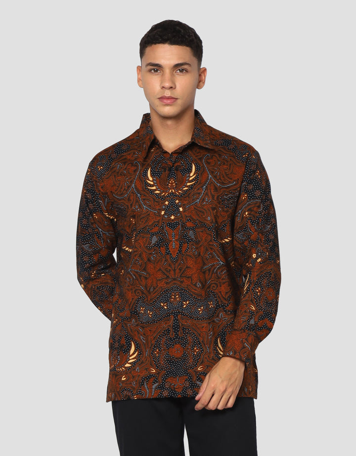 Arjuna Weda Nitik Mahkota Raja Kemeja Batik Pria