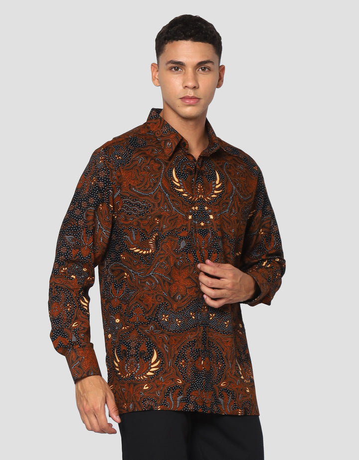 Arjuna Weda Nitik Mahkota Raja Kemeja Batik Pria