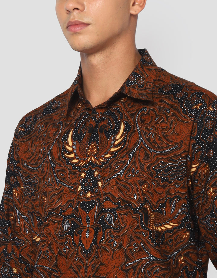 Arjuna Weda Nitik Mahkota Raja Kemeja Batik Pria