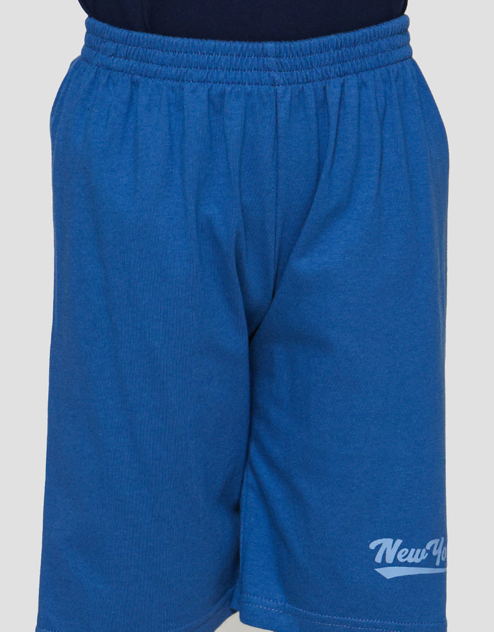 Little M NY Chest Print Set Pakaian Anak Laki-laki