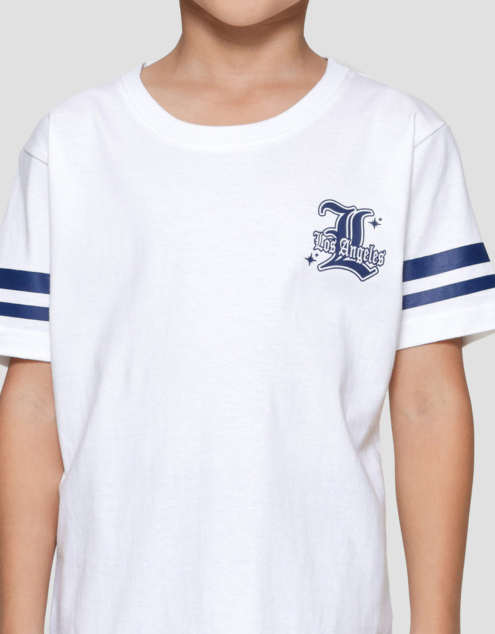 Little M LA Chest Print Set Pakaian Anak Laki-laki