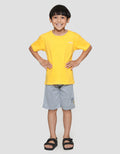 Little M Giraffe Bordir Baju Set Anak Laki-Laki