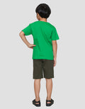 Little M Crocodile Bordir Baju Set Anak Laki-Laki