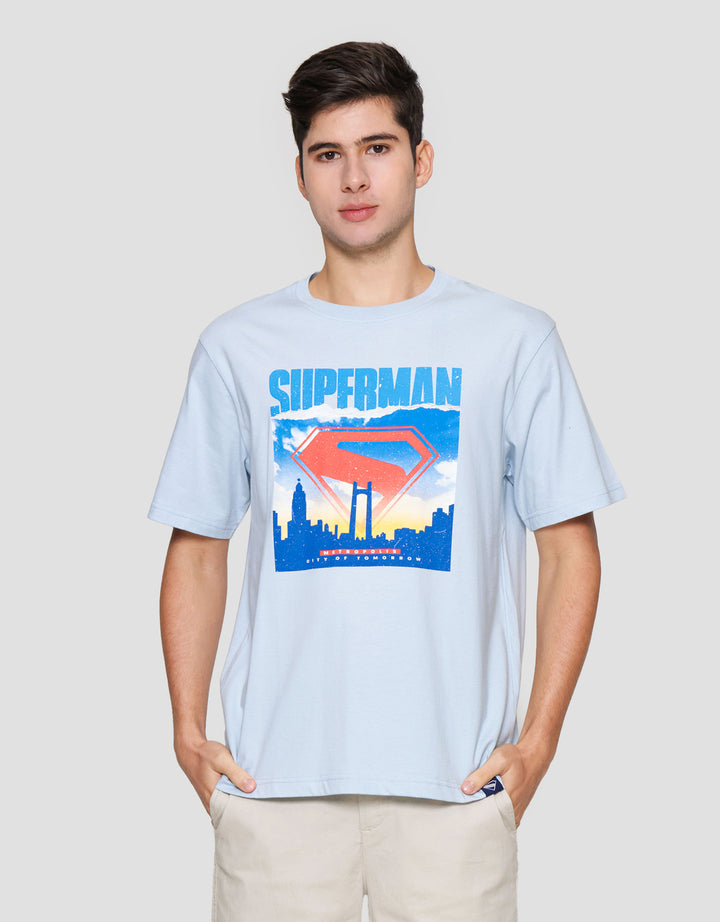 Nevada Superman Logo Kaos Lengan Pendek Pria