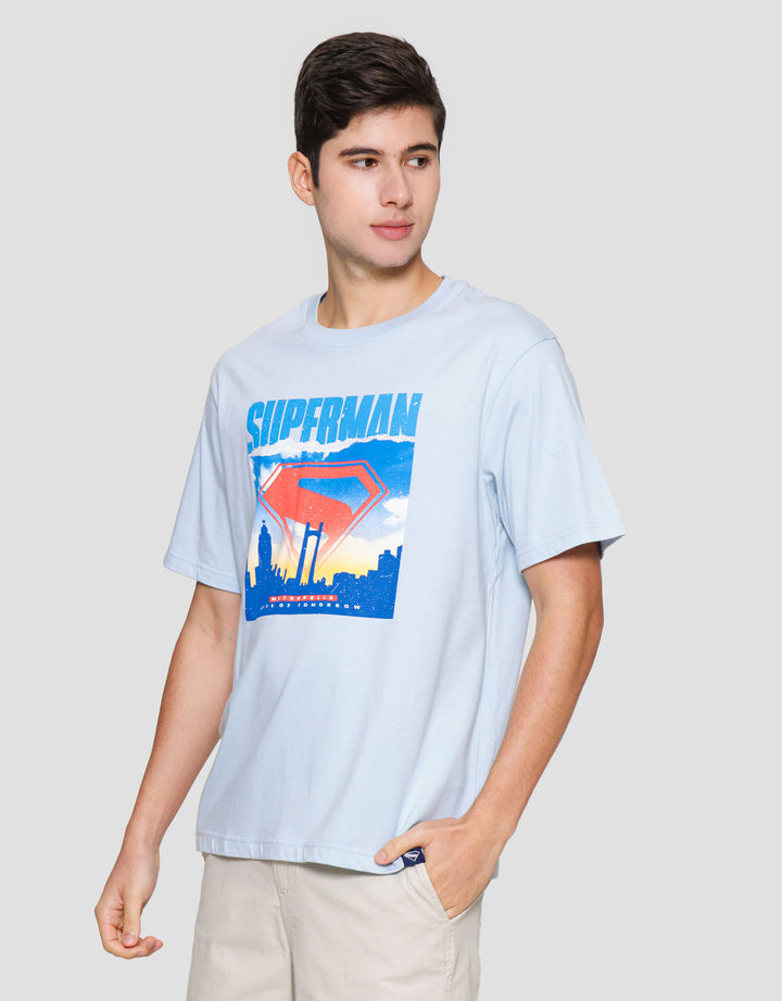 Nevada Superman Logo Kaos Lengan Pendek Pria