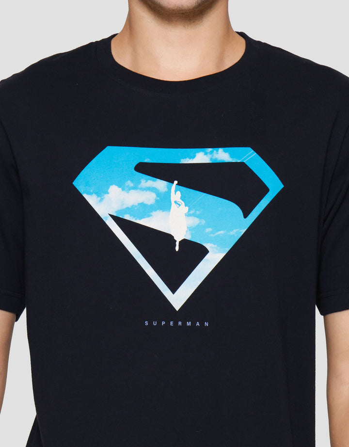 Nevada Superman Movie Kaos Lengan Pendek Pria