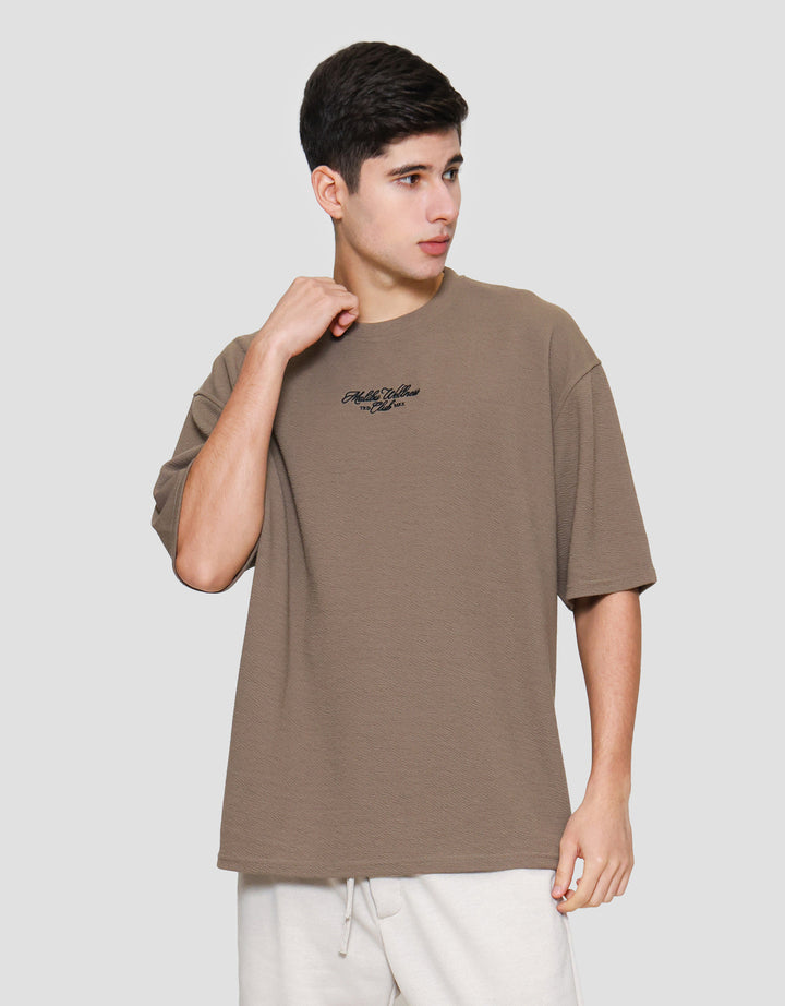 Nevada Oversized Printed Textured - Malibu Kaos Lengan Pendek Pria