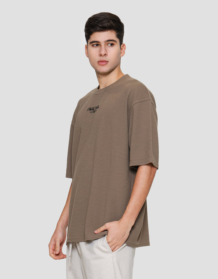 Nevada Oversized Printed Textured - Malibu Kaos Lengan Pendek Pria