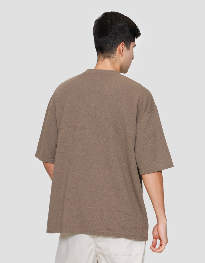 Nevada Oversized Printed Textured - Malibu Kaos Lengan Pendek Pria