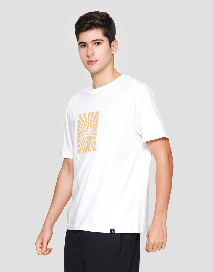 Nevada Back Print Theme Summer Kaos Lengan Pendek Pria 122320953