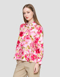 Connexion With Flower Print Kemeja Wanita