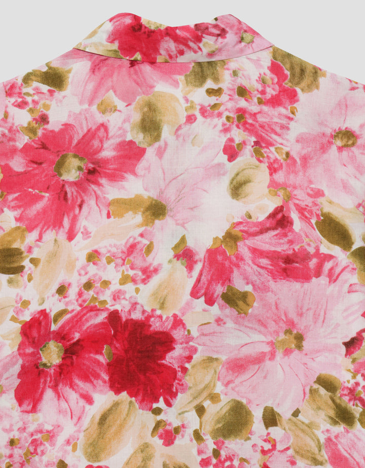 Connexion With Flower Print Kemeja Wanita