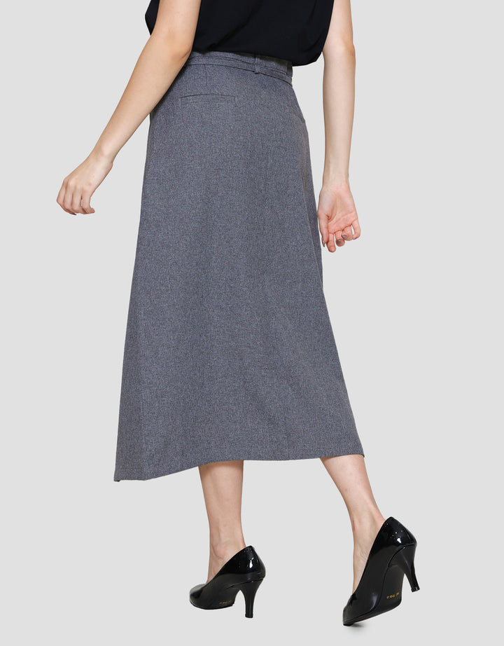 Connexion With Small Buckle Rok Midi Wanita