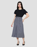 Connexion With Small Buckle Rok Midi Wanita