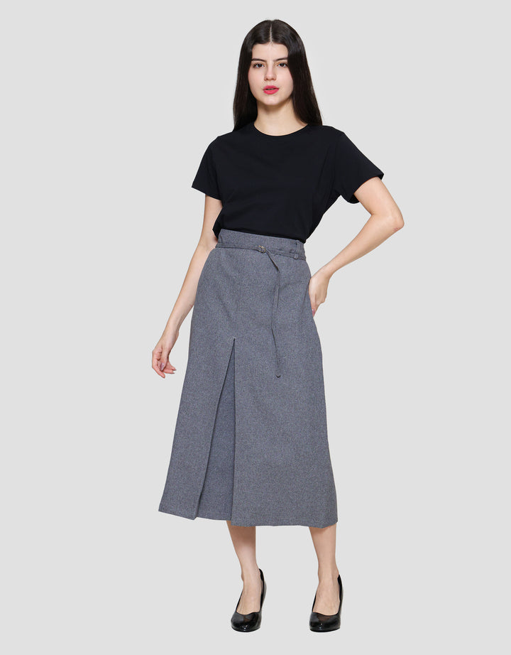 Connexion With Small Buckle Rok Midi Wanita