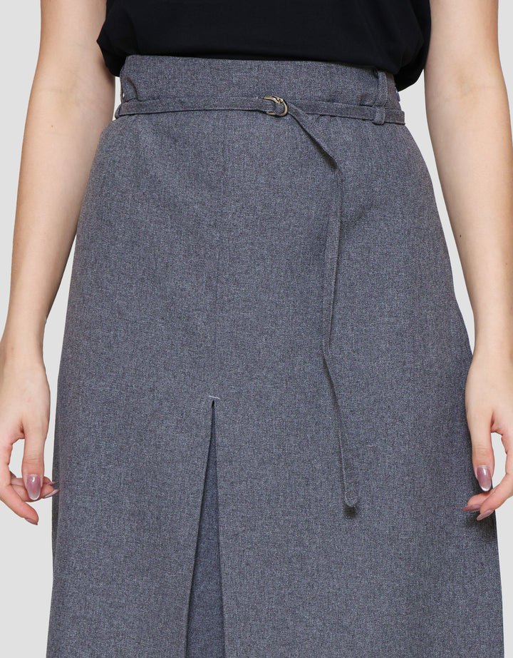 Connexion With Small Buckle Rok Midi Wanita