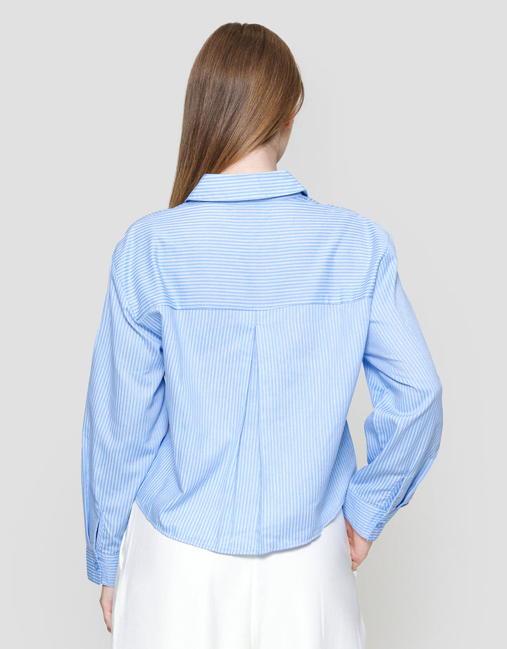 Nevada Reguler Stripe Kemeja Wanita