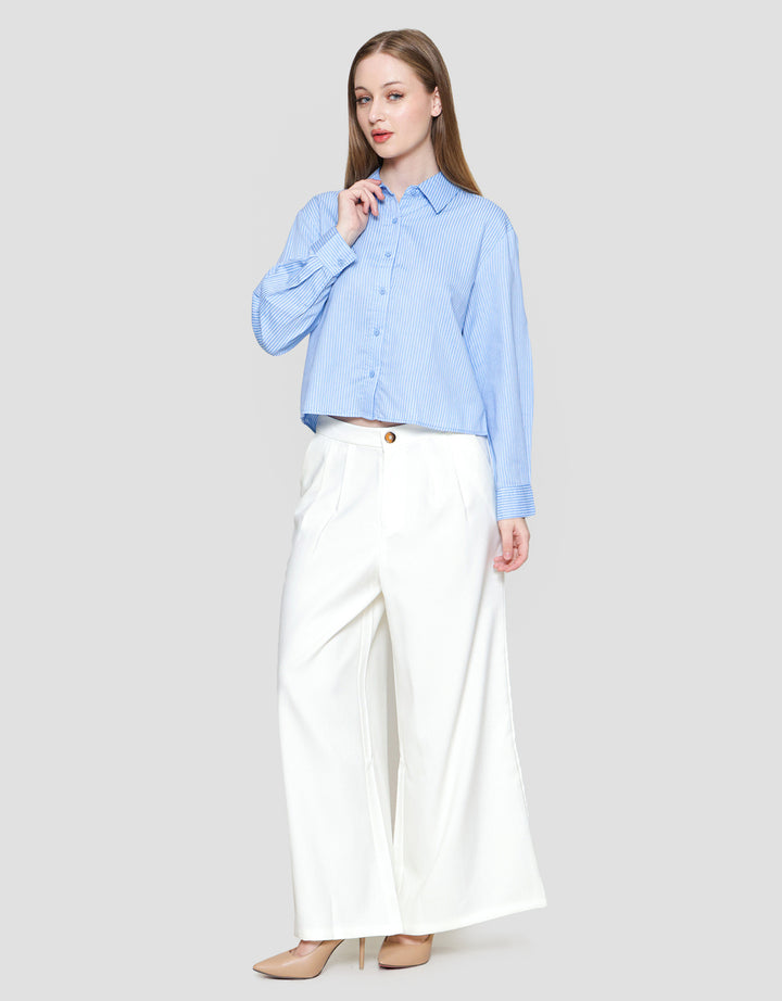 Nevada Reguler Stripe Kemeja Wanita