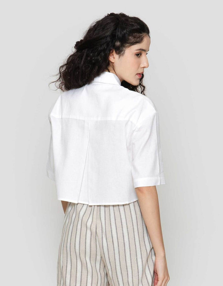 Nevada Boxy Textured Kemeja Wanita