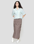 Nevada Boxy Stripe Kemeja Wanita