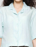 Nevada Boxy Stripe Kemeja Wanita