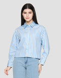 Nevada Regular Stripe Kemeja Wanita