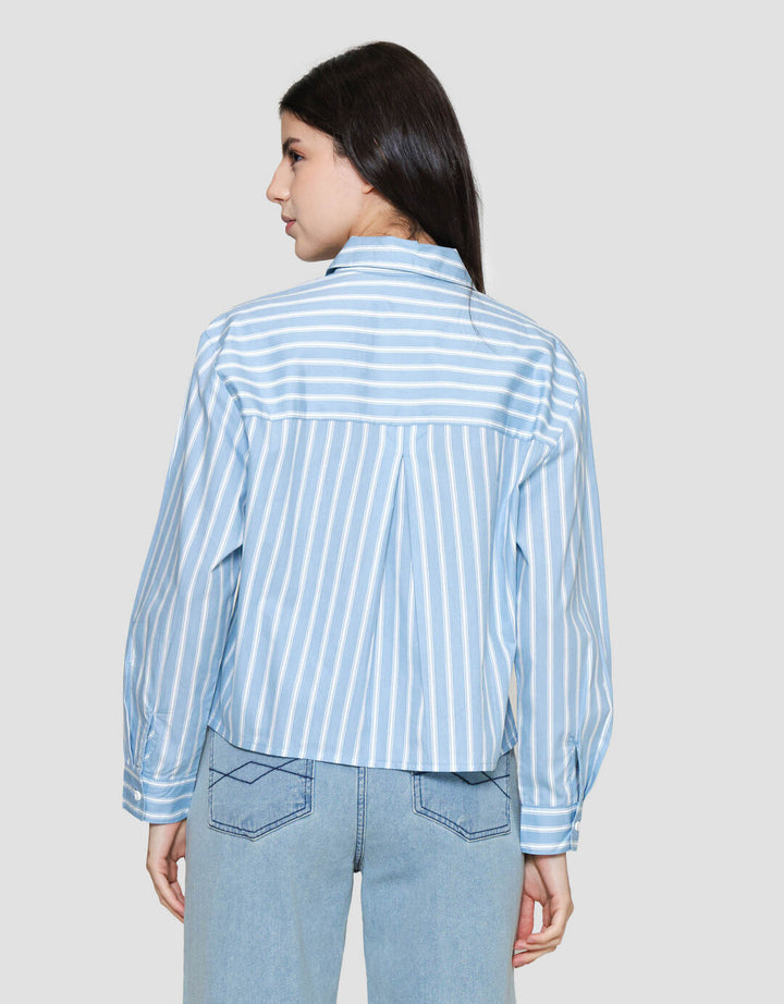 Nevada Regular Stripe Kemeja Wanita