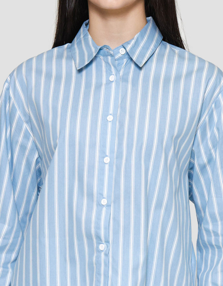 Nevada Regular Stripe Kemeja Wanita