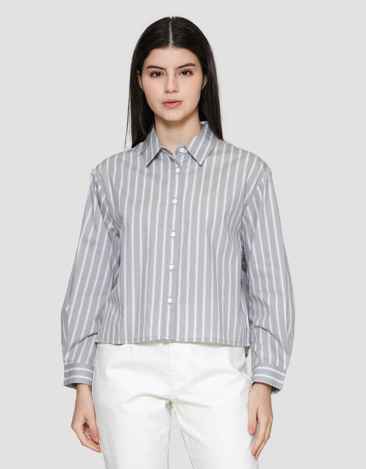 Nevada Regular Stripe Kemeja Wanita