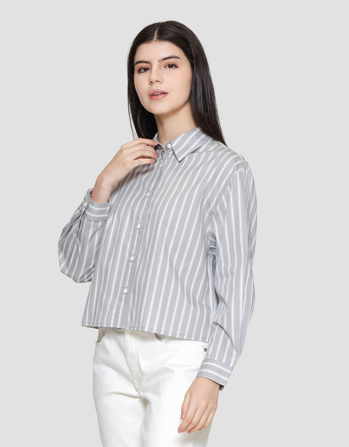 Nevada Regular Stripe Kemeja Wanita