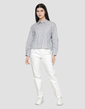 Nevada Regular Stripe Kemeja Wanita